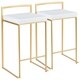 Silver Orchid Forrest Gold Stackable Counter Stool (Set of 2) - Thumbnail 8