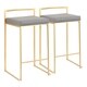 Silver Orchid Forrest Gold Stackable Counter Stool (Set of 2) - Thumbnail 13