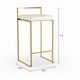 Silver Orchid Forrest Gold Stackable Counter Stool (Set of 2) - Thumbnail 3