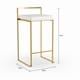 preview thumbnail 5 of 33, Silver Orchid Forrest Gold Stackable Counter Stool (Set of 2) - N/A