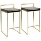Silver Orchid Forrest Gold Stackable Counter Stool (Set of 2) - Thumbnail 4