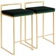 Silver Orchid Forrest Gold Stackable Counter Stool (Set of 2) - Thumbnail 5