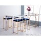 Silver Orchid Forrest Gold Stackable Counter Stool (Set of 2) - Thumbnail 10