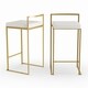Silver Orchid Forrest Gold Stackable Counter Stool (Set of 2) - Thumbnail 0