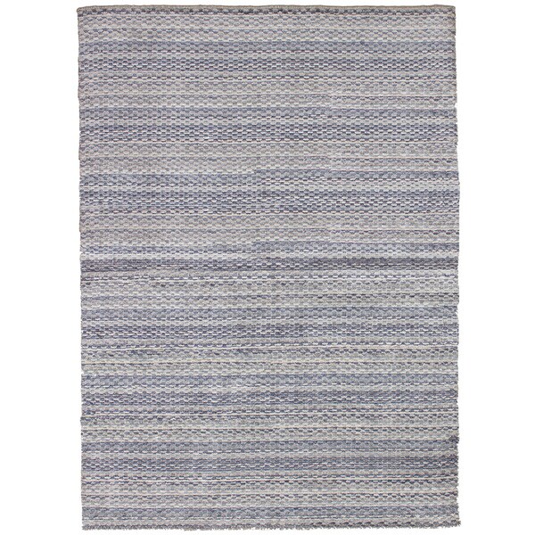 eCarpetGallery Hand-knotted Luribaft Gabbeh Riz Light Grey Silk Rug (4'8 x 6'7)