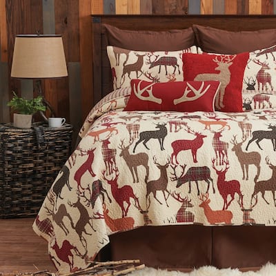 Colton Rustic Lodge Cotton Quilt Set