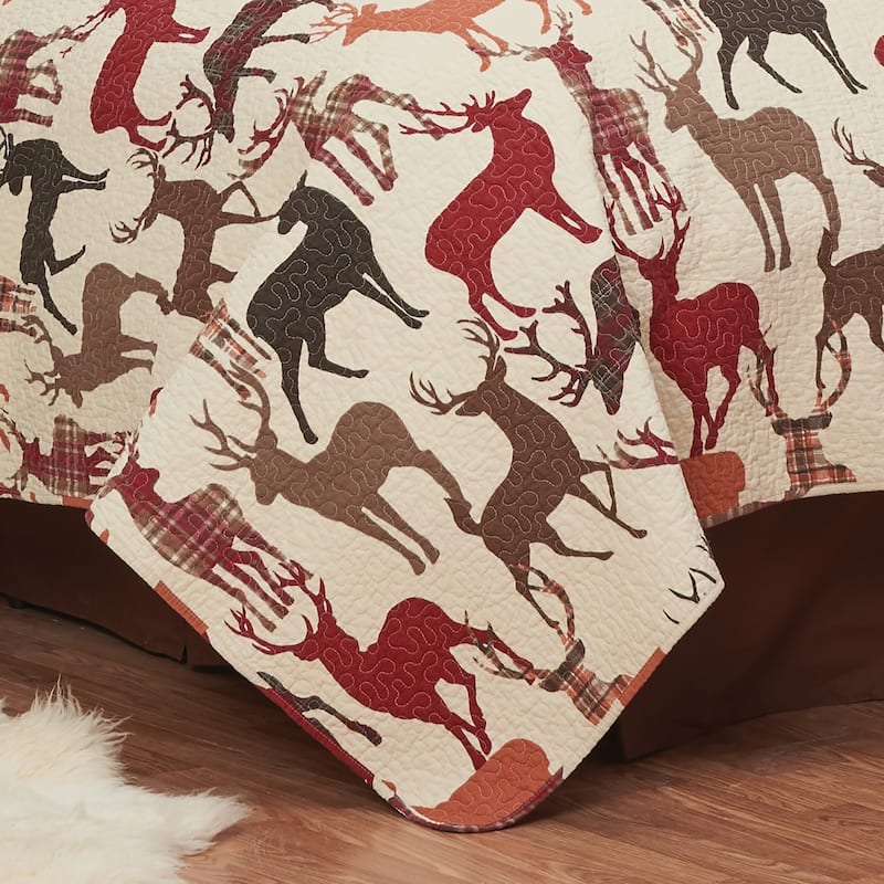 Colton Rustic Lodge Cotton Quilt Set