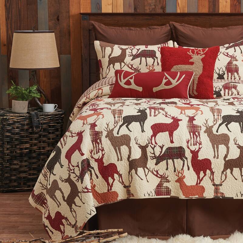 Colton Rustic Lodge Cotton Quilt Set