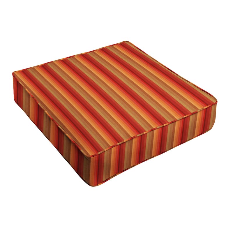 Sunbrella Red Stripe Indoor/ Outdoor Deep Seating Cushion by Sorra Home