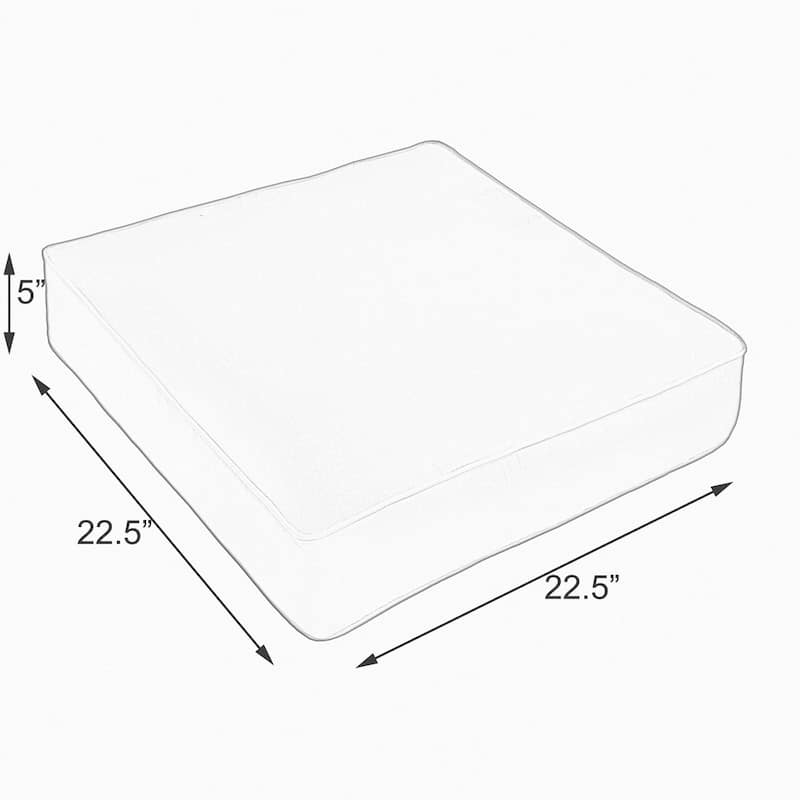 Sunbrella Terra Cotta Indoor/ Outdoor Deep Seating Cushion by Sorra Home