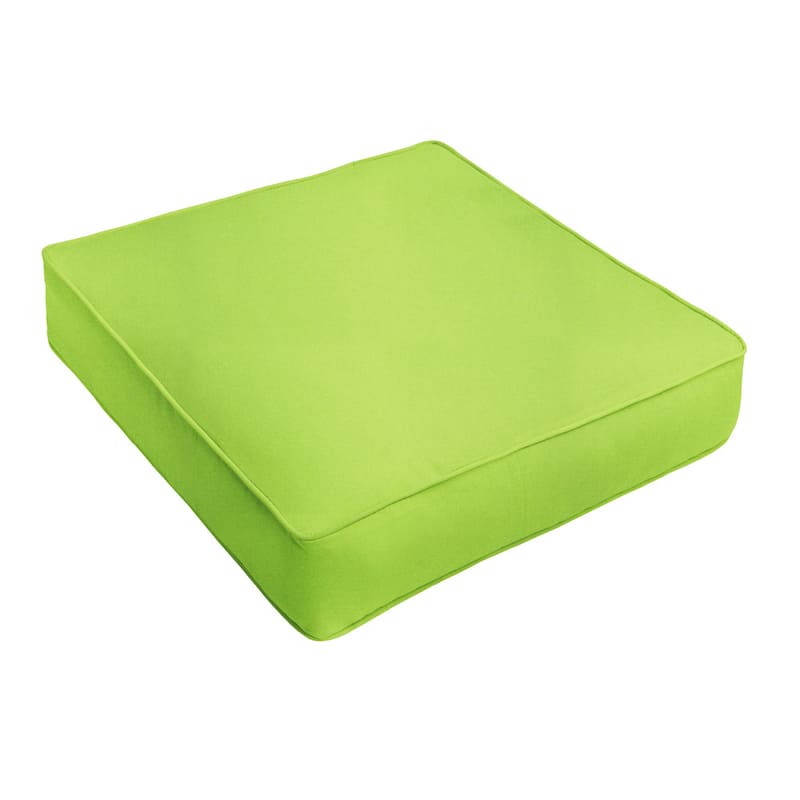 Sunbrella Macaw Green Indoor/ Outdoor Deep Seating Cushion by Sorra Home
