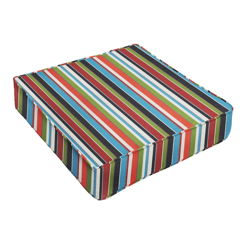 Sunbrella Colorful Stripe Indoor/ Outdoor Deep Seating Cushion by Sorra Home