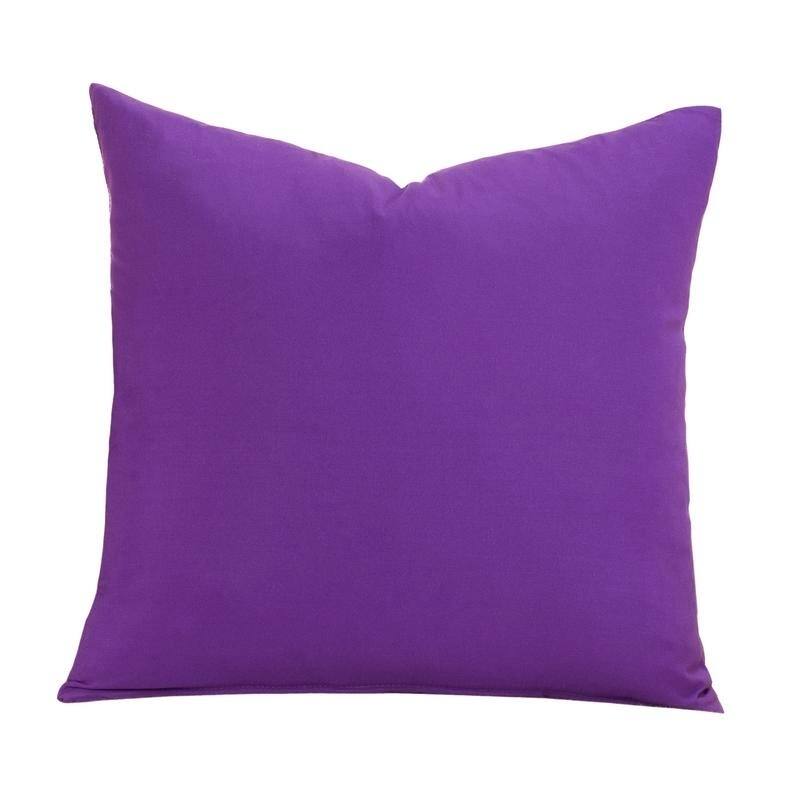 Learning Linens Solid Microfiber Accent Pillow - Large - 26 x 26 - Purple