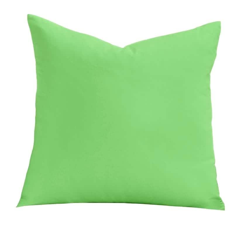 Learning Linens Solid Microfiber Accent Pillow - Large - 26 x 26 - Green