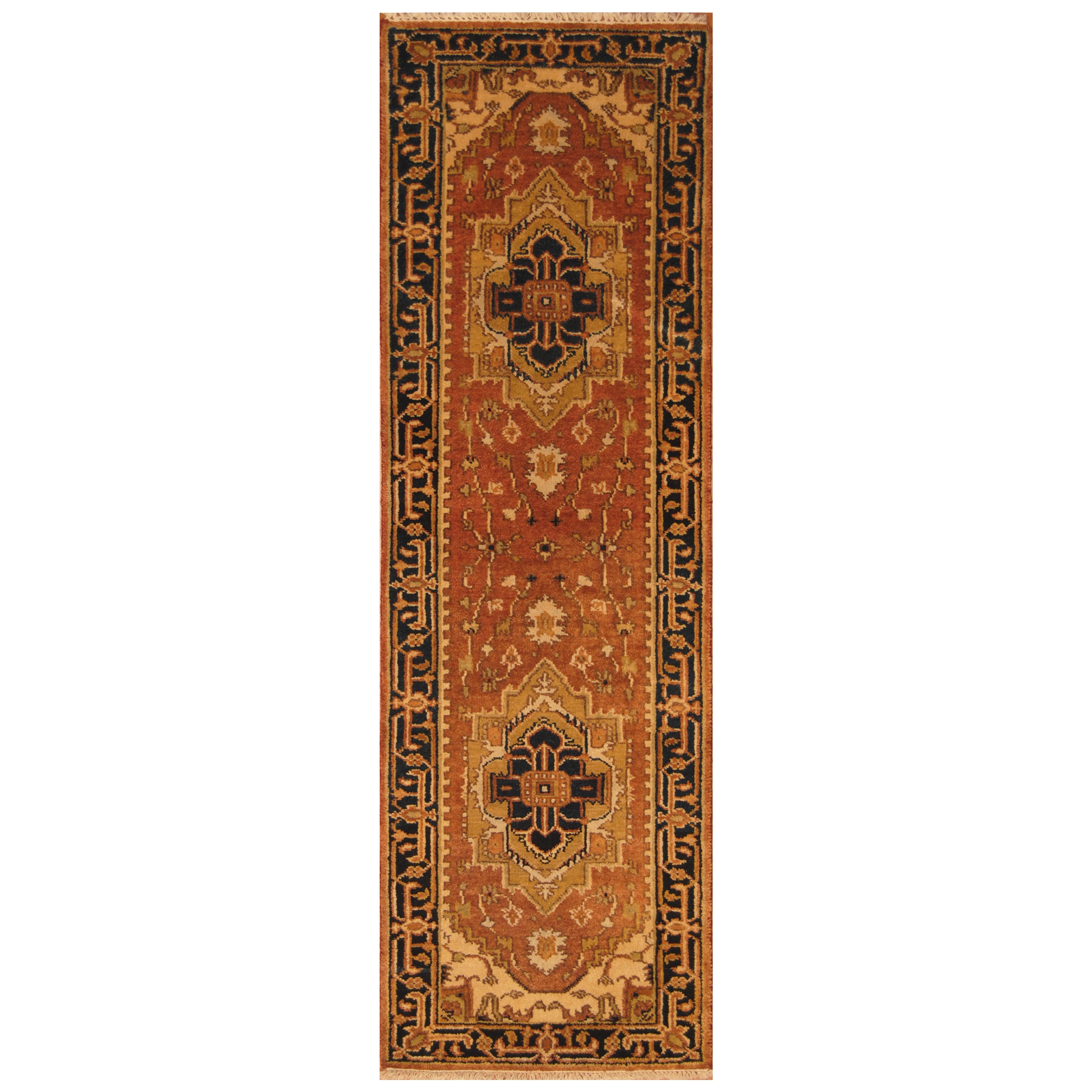 HERAT ORIENTAL Handmade Serapi Wool Runner - 2'7 x 8'1