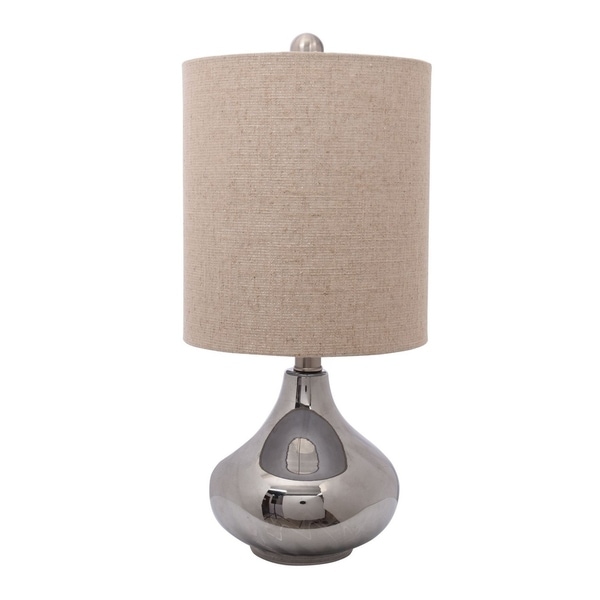 silver base lamp