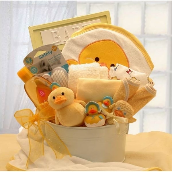 Bath Time New Baby Gift Basket