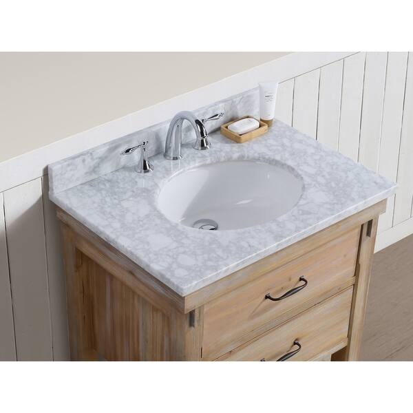 Shop Marina 30 Bathroom Vanity Driftwood Finish Free Shipping