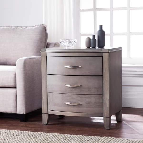 Shop Black Friday Deals On Driftwood Gray 2 Drawer Nightstand Overstock 20168121