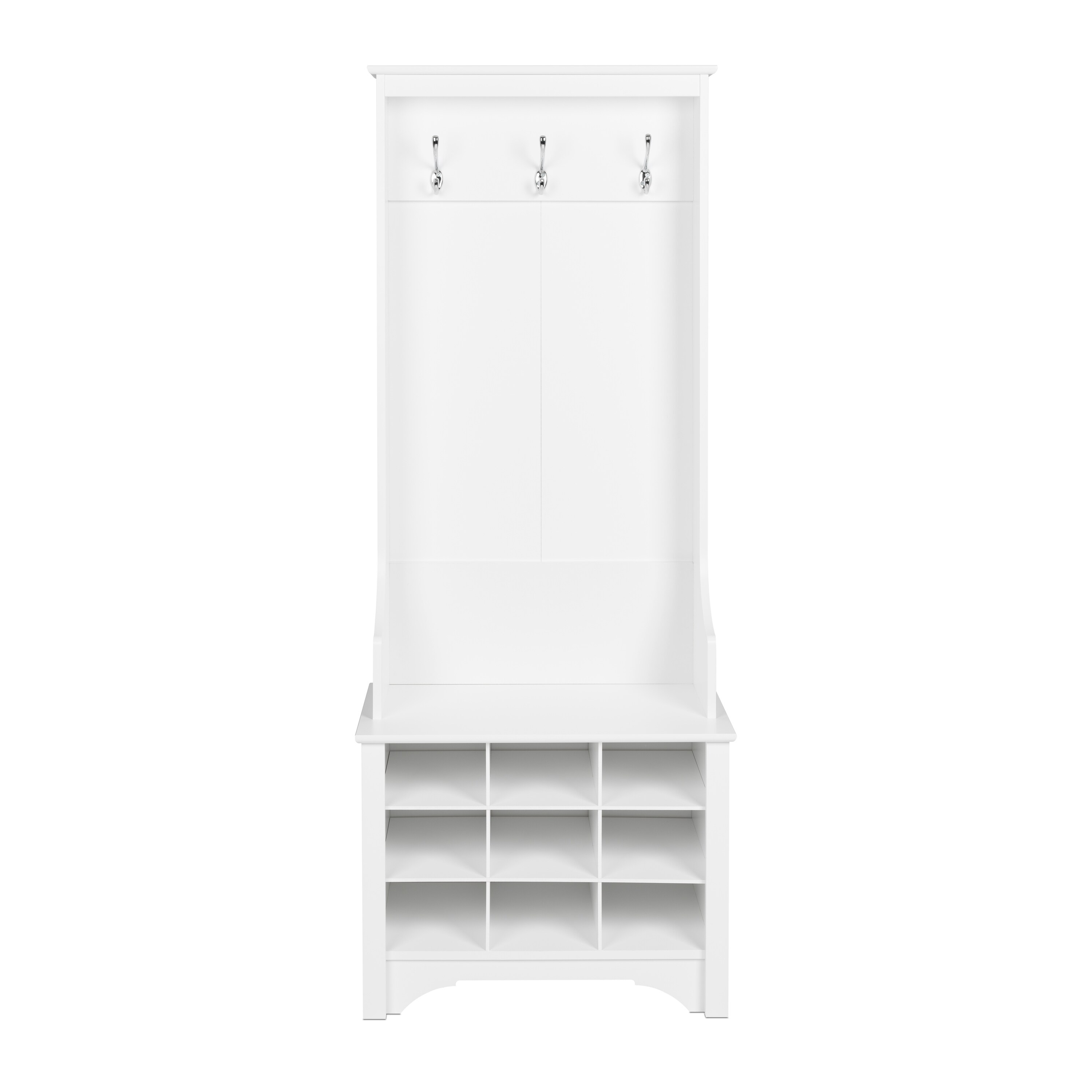 Prepac Hall Tree With Bench And Shoe Storage On Prepac Hall Tree With Bench And