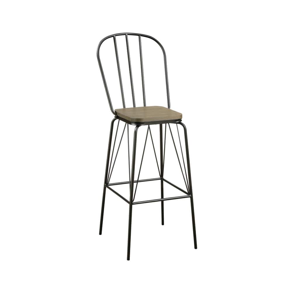 Jack Modern Metal Slatted Bar Height Chairs (Set of 2) by Furniture of America