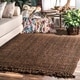 preview thumbnail 7 of 28, Handmade Braided Natural Jute Reversible Area Rug