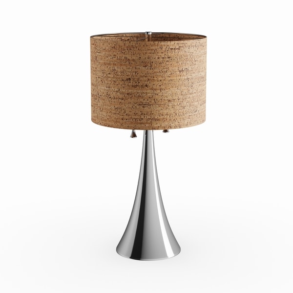 Strick & Bolton Laurindo Natural Cork Shade 30-inch Table Lamp