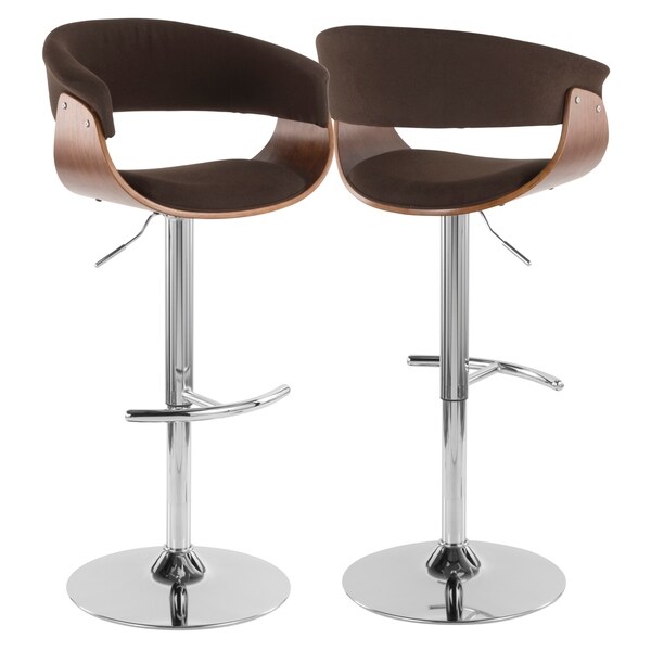 Carson Carrington Sauda Vintage Mid-century Modern Wood Adjustable Bar Stool