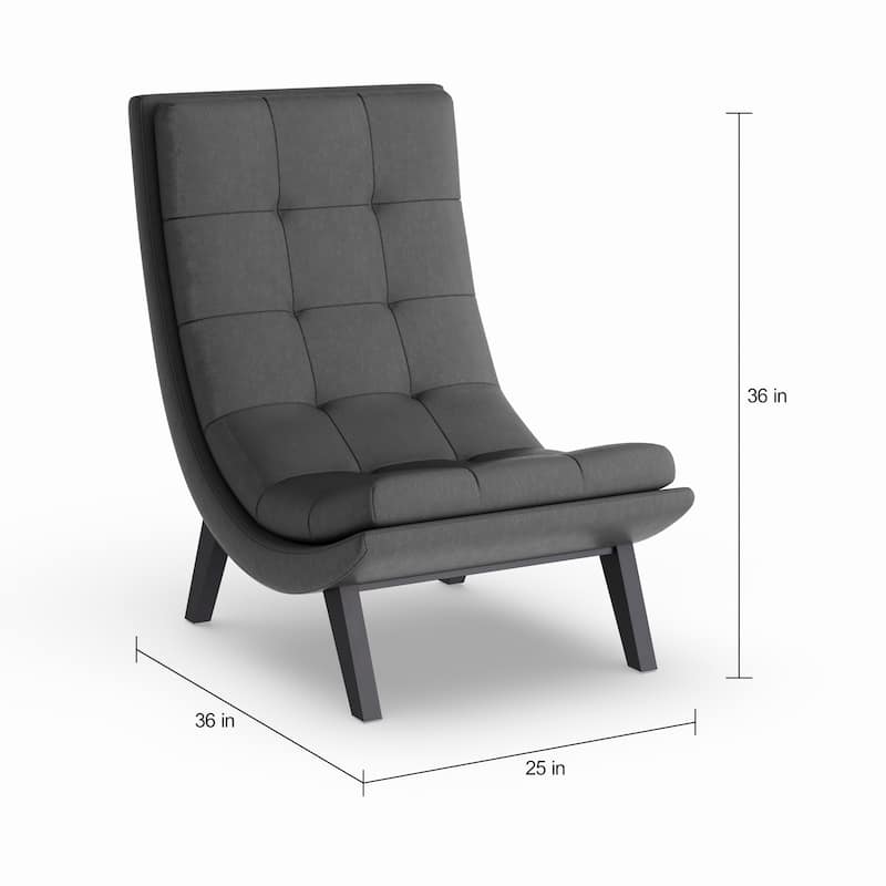 Strick & Bolton Ornette Lounge Chair and Ottoman Set