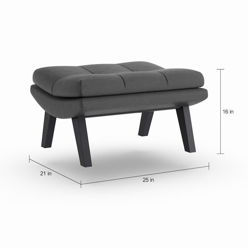 Strick & Bolton Ornette Lounge Chair and Ottoman Set