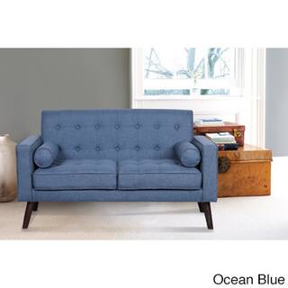 Carson Carrington Rodekro Mid-century Style Fabric Loveseat