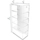 preview thumbnail 4 of 6, Acrylic 5 Shelves Mirror Backed Eyewear Display Collection Case