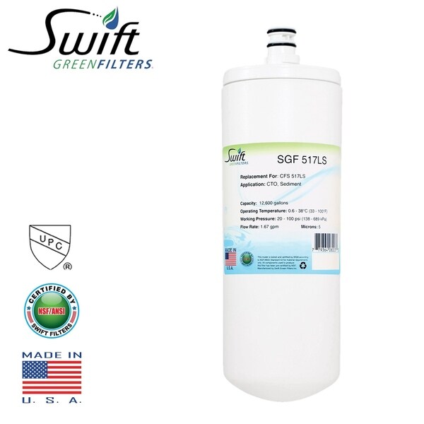 Replacement for 3M CFS517LS Filter by Swift Green Filters SGF 517LS - White