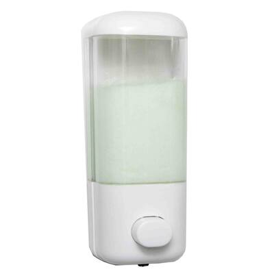 Home Basics White Plastic Soap Dispenser