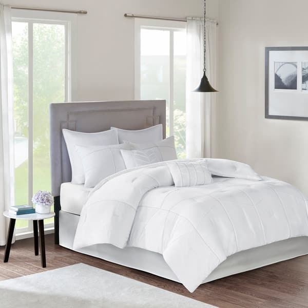 510 Design Talley White 8 Piece Comforter Set On Sale Overstock 20175576