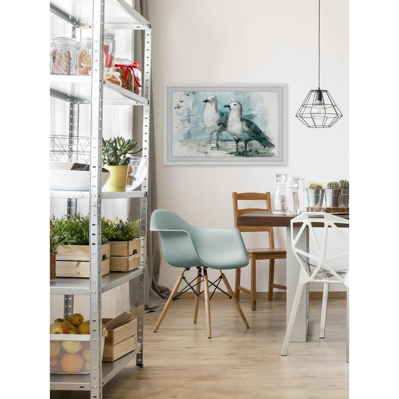 'Sweet Pair' Framed Painting Print - Multi-Color