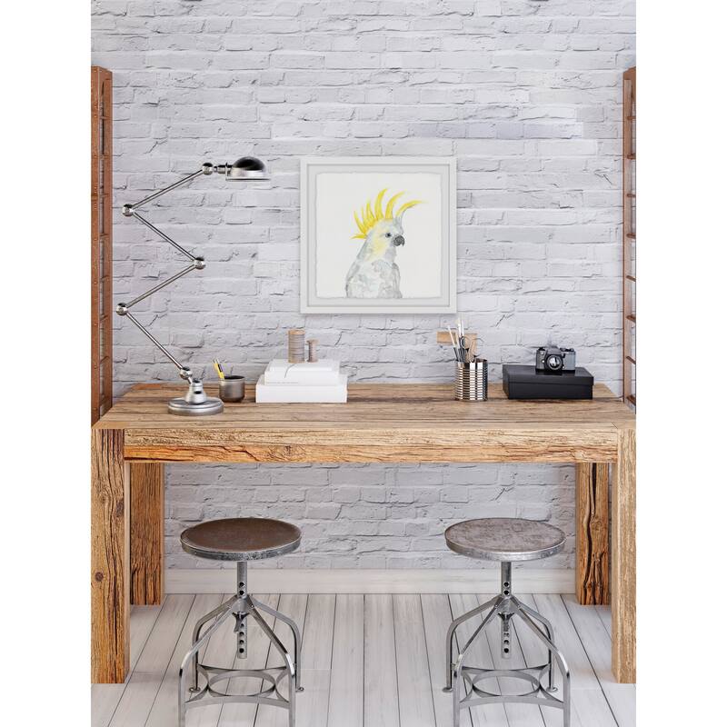 'Cockatoo II' Framed Painting Print - Multi-Color