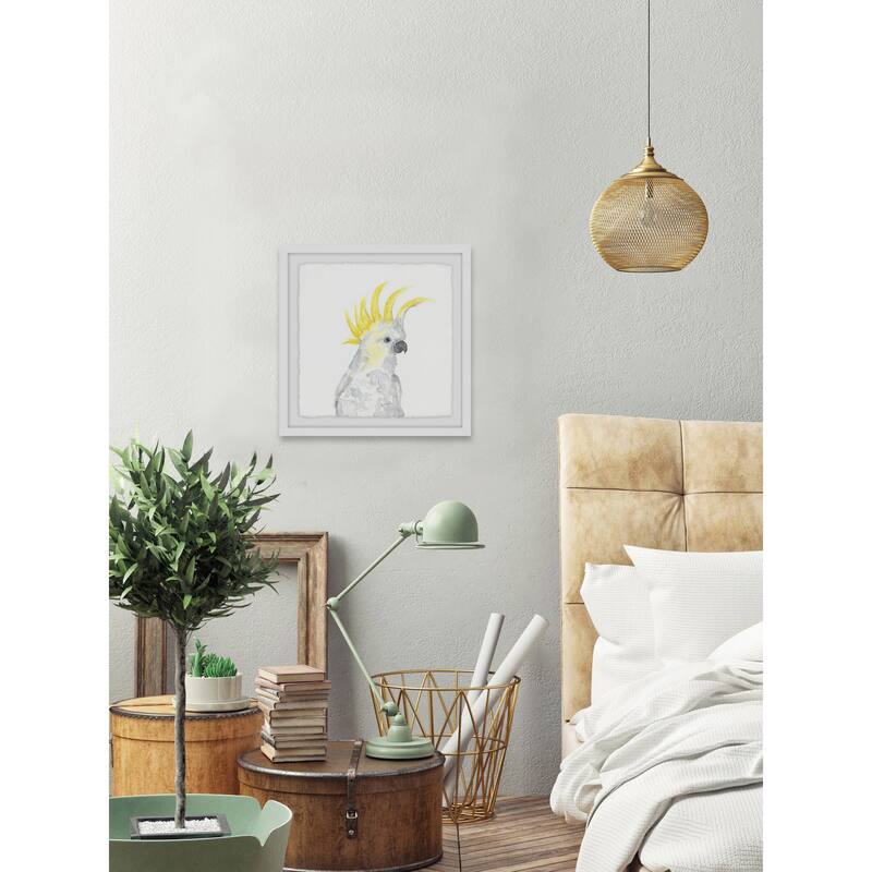 'Cockatoo II' Framed Painting Print - Multi-Color