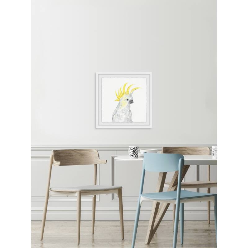 'Cockatoo II' Framed Painting Print - Multi-Color
