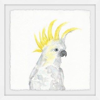 'Cockatoo II' Framed Painting Print - Multi-Color