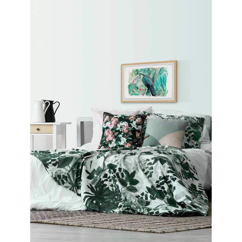 'Tropical Toucan' Framed Painting Print - Multi-Color