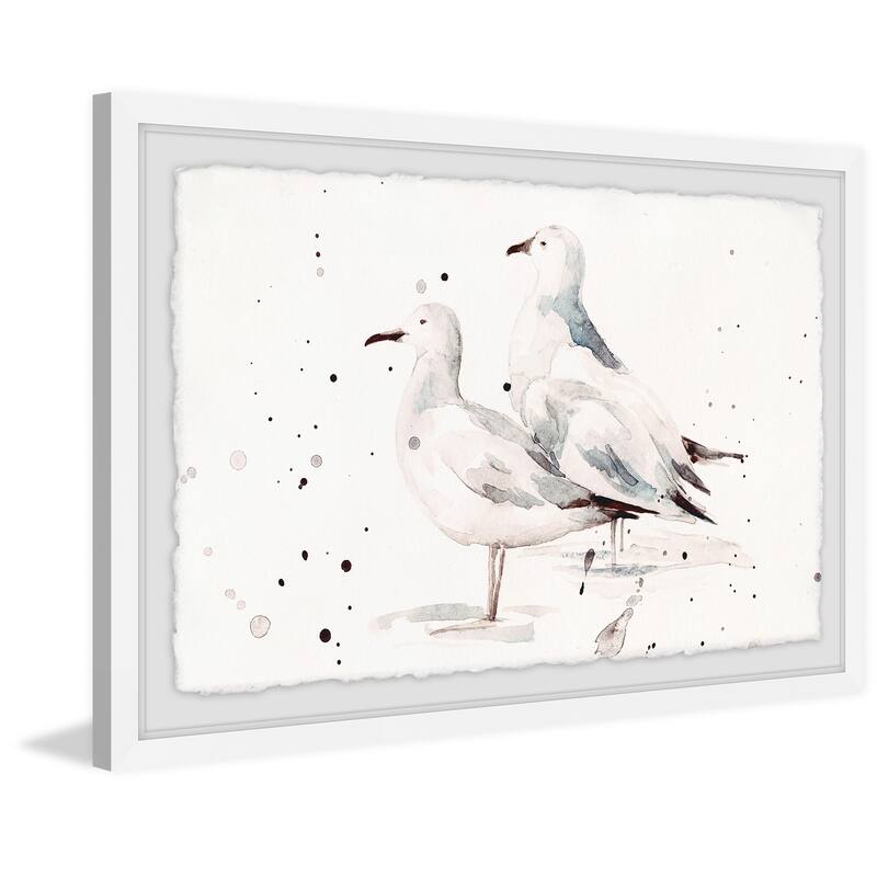 'Best of Friends' Framed Painting Print - Multi-Color