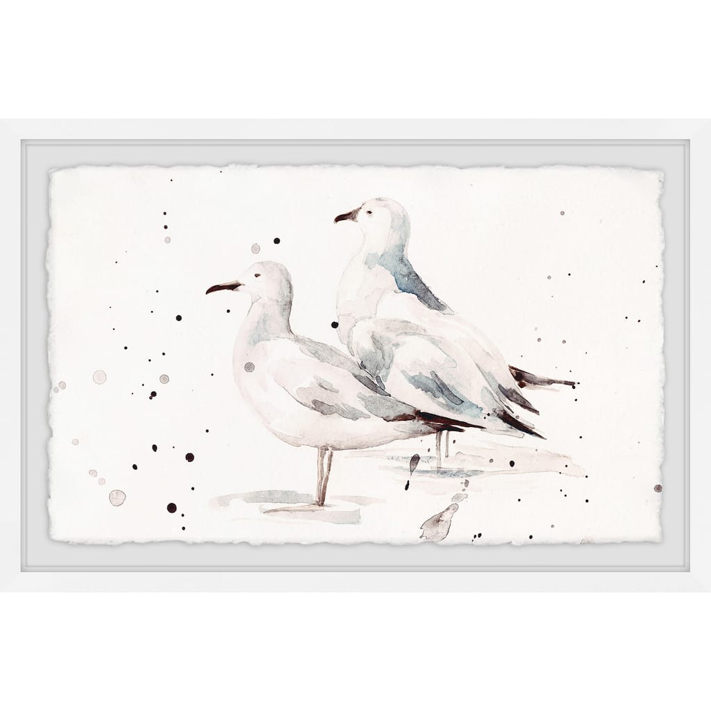 'Best of Friends' Framed Painting Print - Multi-Color