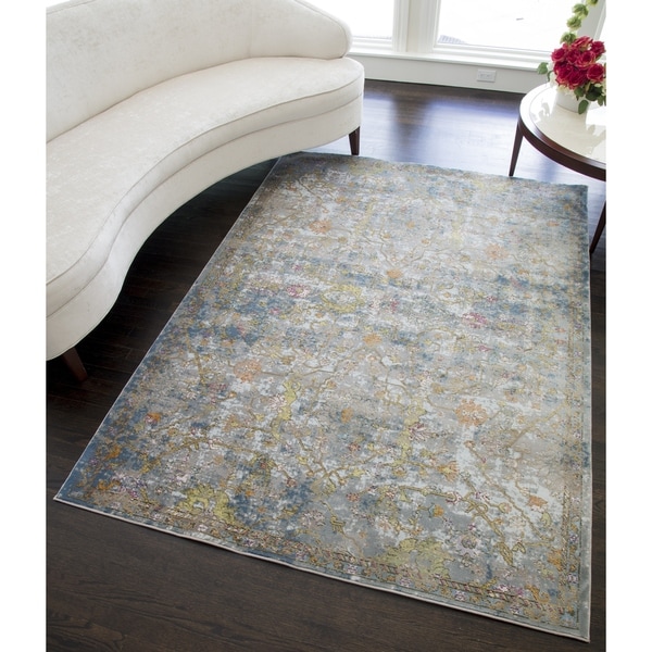 Fia Vintage Distressed Oriental Area Rug - 8' x10'