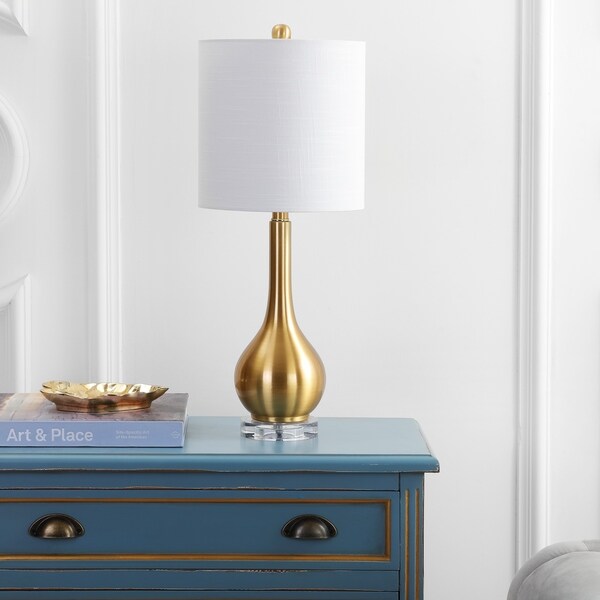 crystal teardrop table lamp