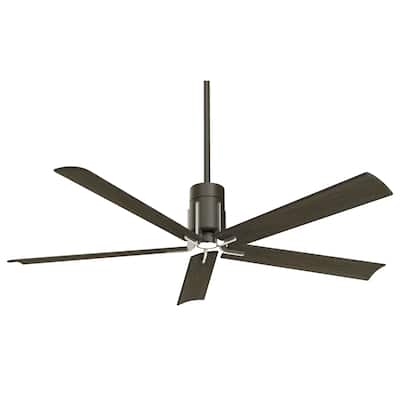 Minka Aire Clean Matte Black Nickel 5 Blade 60 Inch LED Celing Fan - N/A