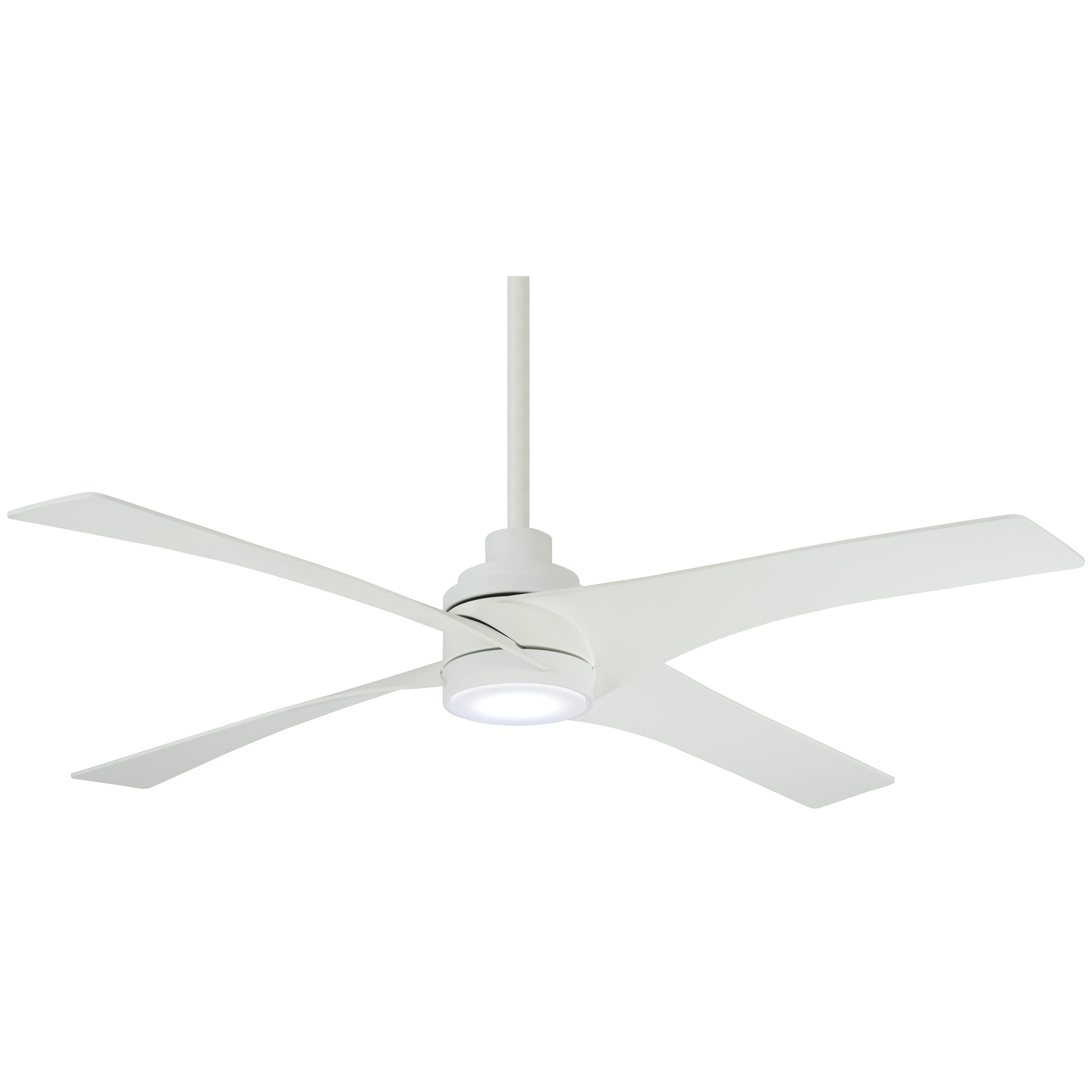Minka Aire Swept Flat White 4 Blade 56 Inch LED Ceiling Fan