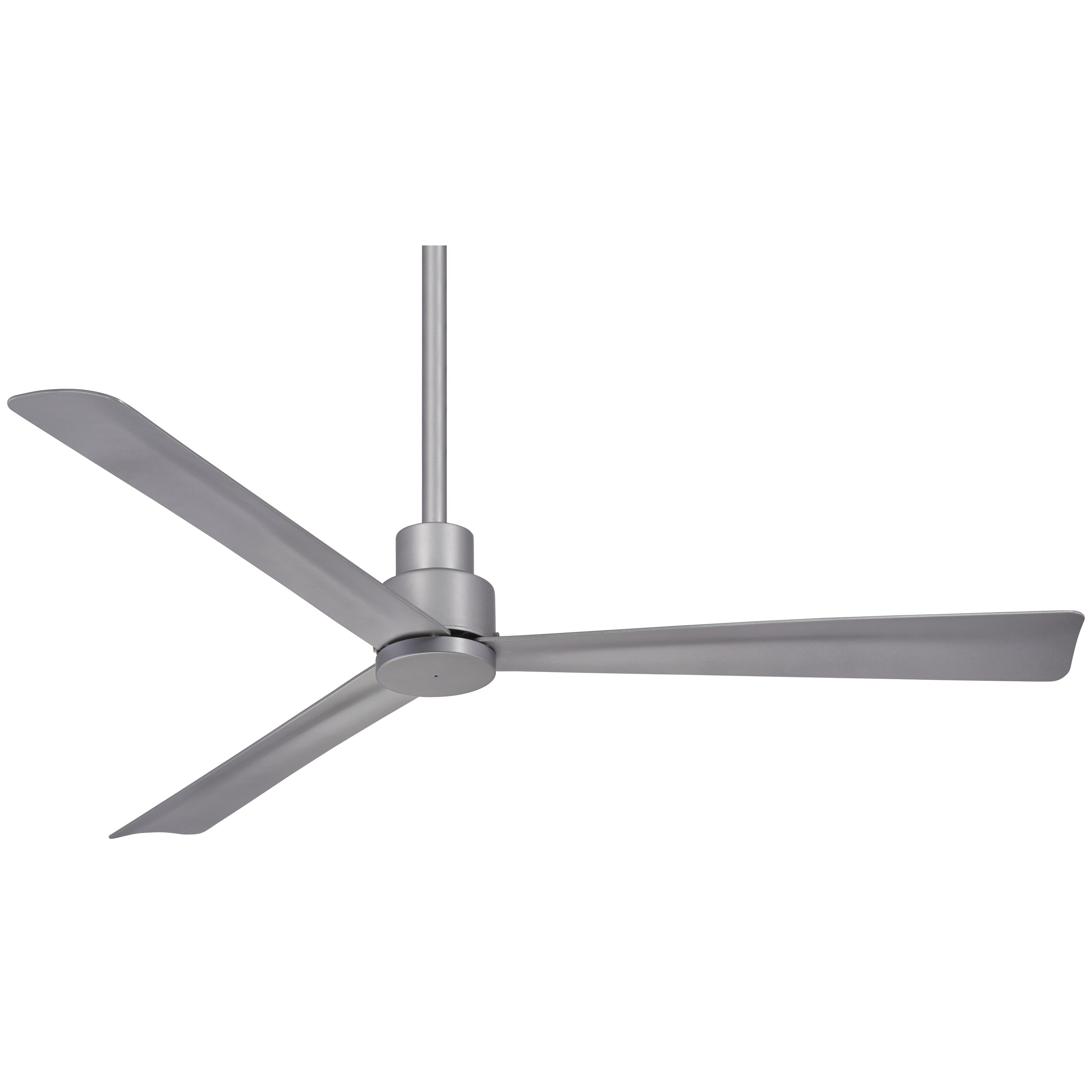 Simple 44 Led Ceiling Fan In Silver Finish W Silver Blades By Minka Aire