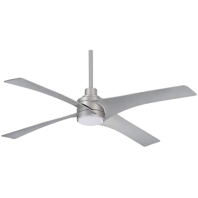 Minka Aire Swept Silver 4 Blade 56 Inch LED Ceiling Fan