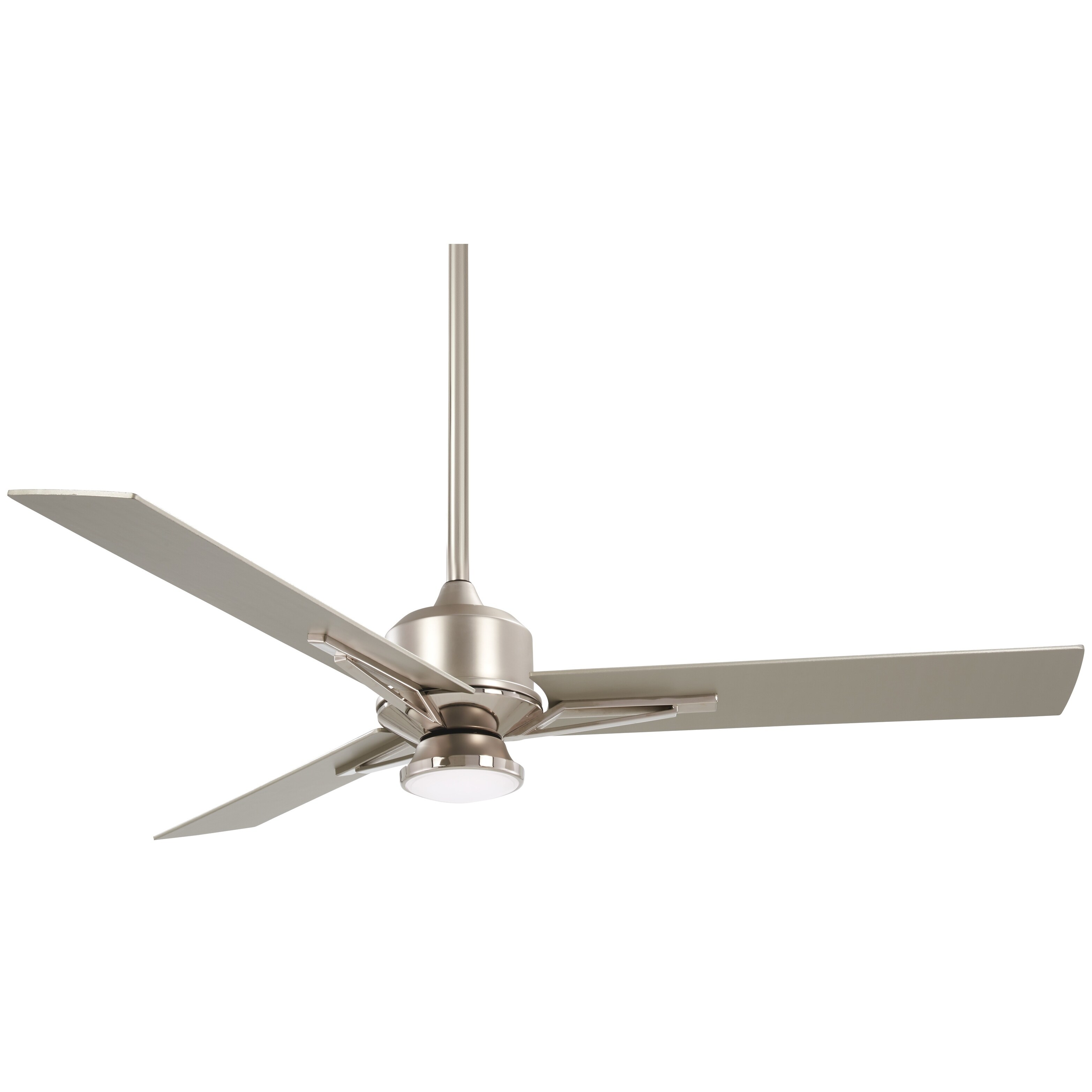 Shop Minka Aire Metropolis 56 Led Ceiling Fan In Brushed Steel